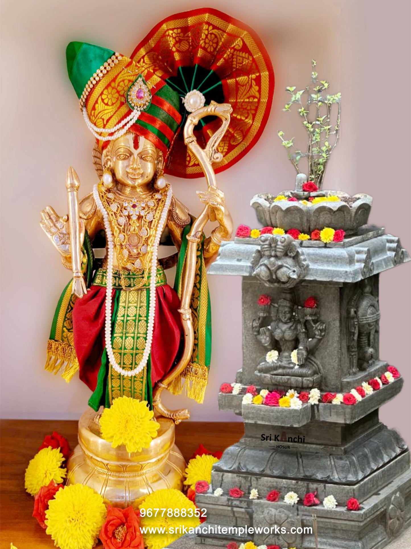 Tulasi madam-Black Stone -Sri Lakshmi Carvings