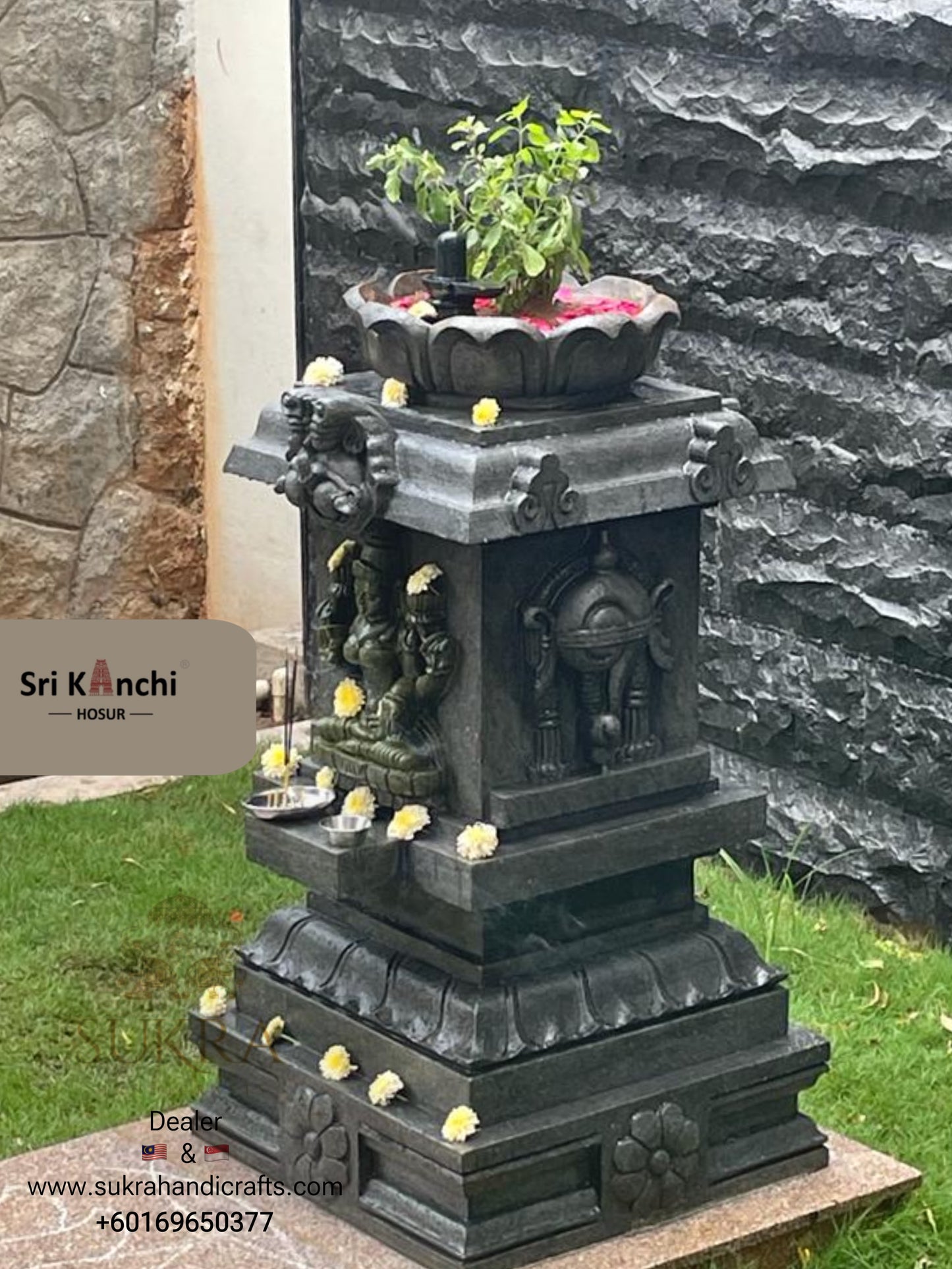 Tulasi madam-Black Stone -Sri Lakshmi Carvings