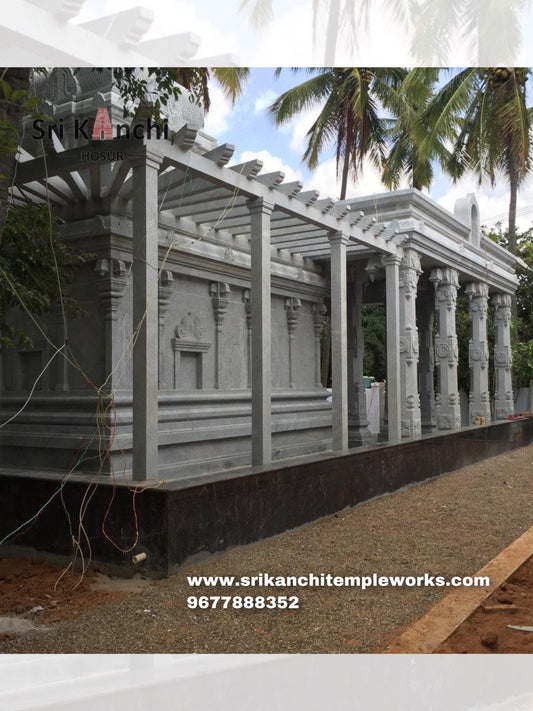 Temple +Mandapam with Pergola