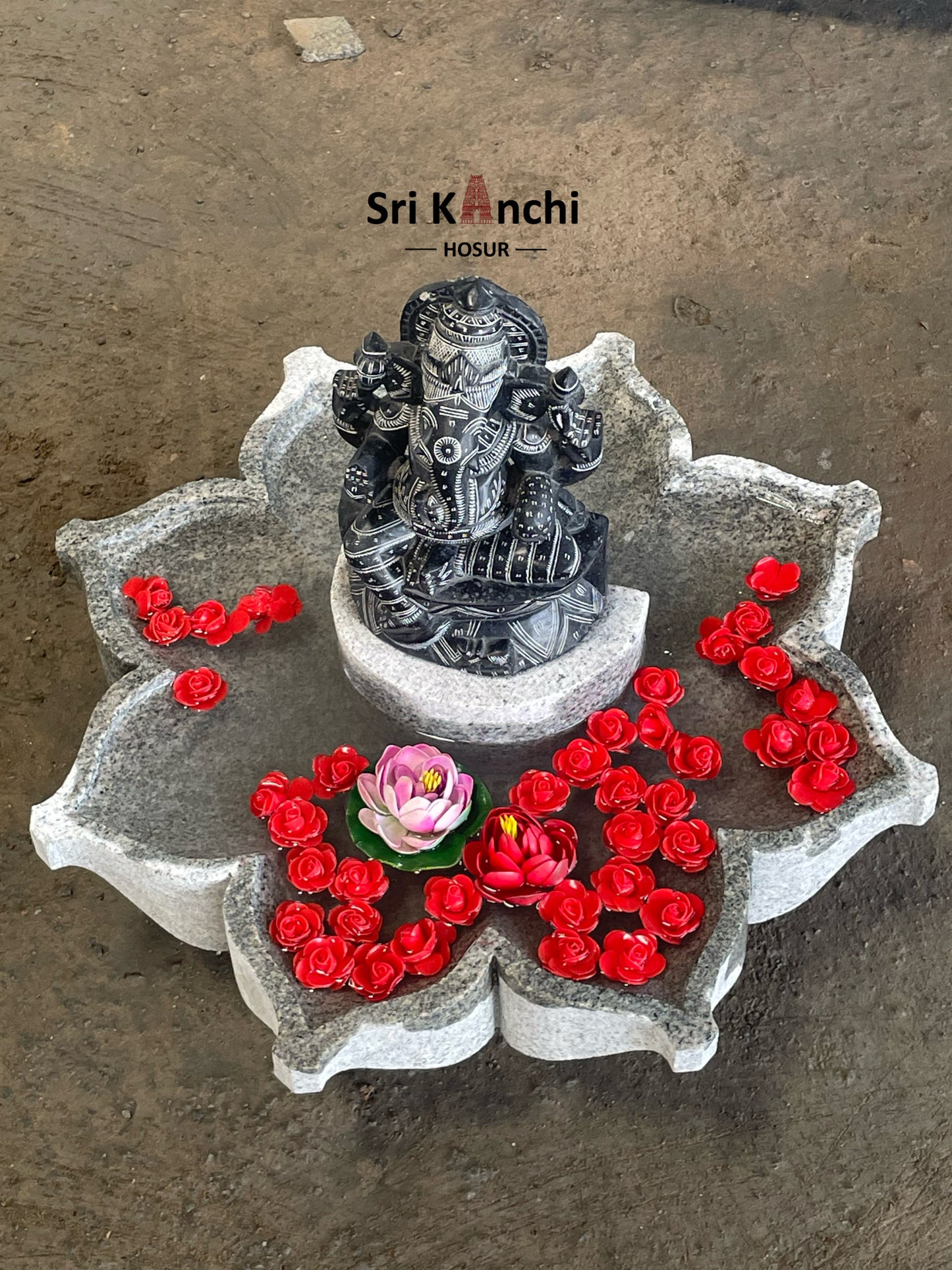 Stone Uruli + SRI VINAYAGER