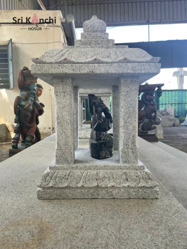 Small Mandapam 12*12-18(H) Mandapam With 6Stone Vinayager / Soft Stone