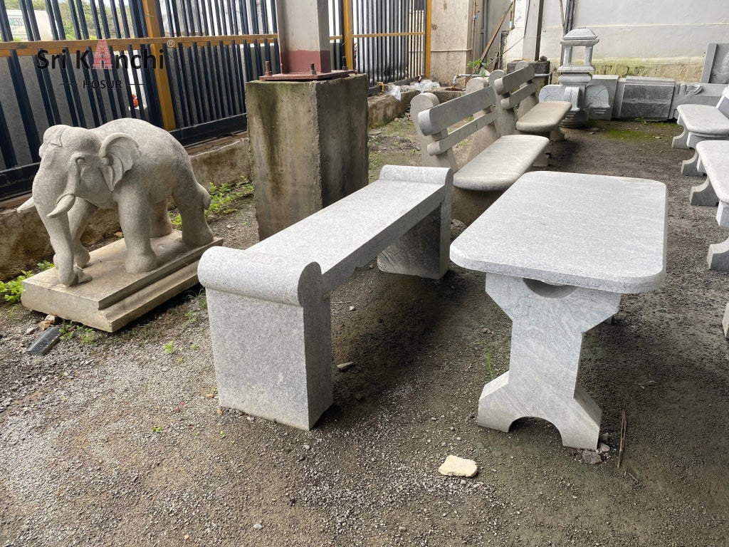 Stone Garden Bench